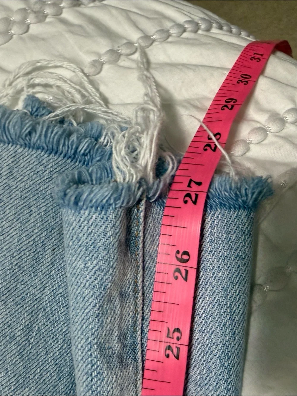 FRAME Le Jane Crop High Rise Straight Leg Jeans Winslow Light Wash size 30 - Picture 6 of 6